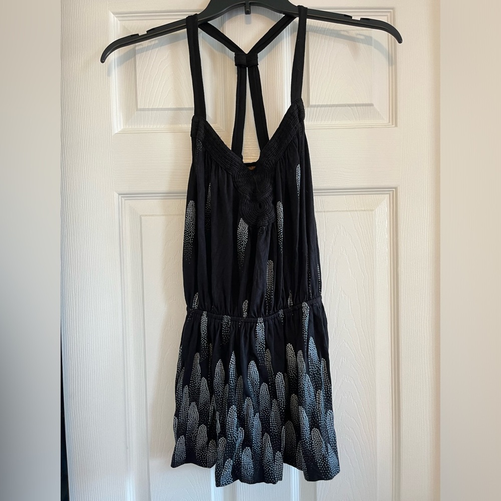 Anthropologie Language gathered waist tank